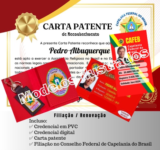 Material da Cafeb e Credencial de Capelão